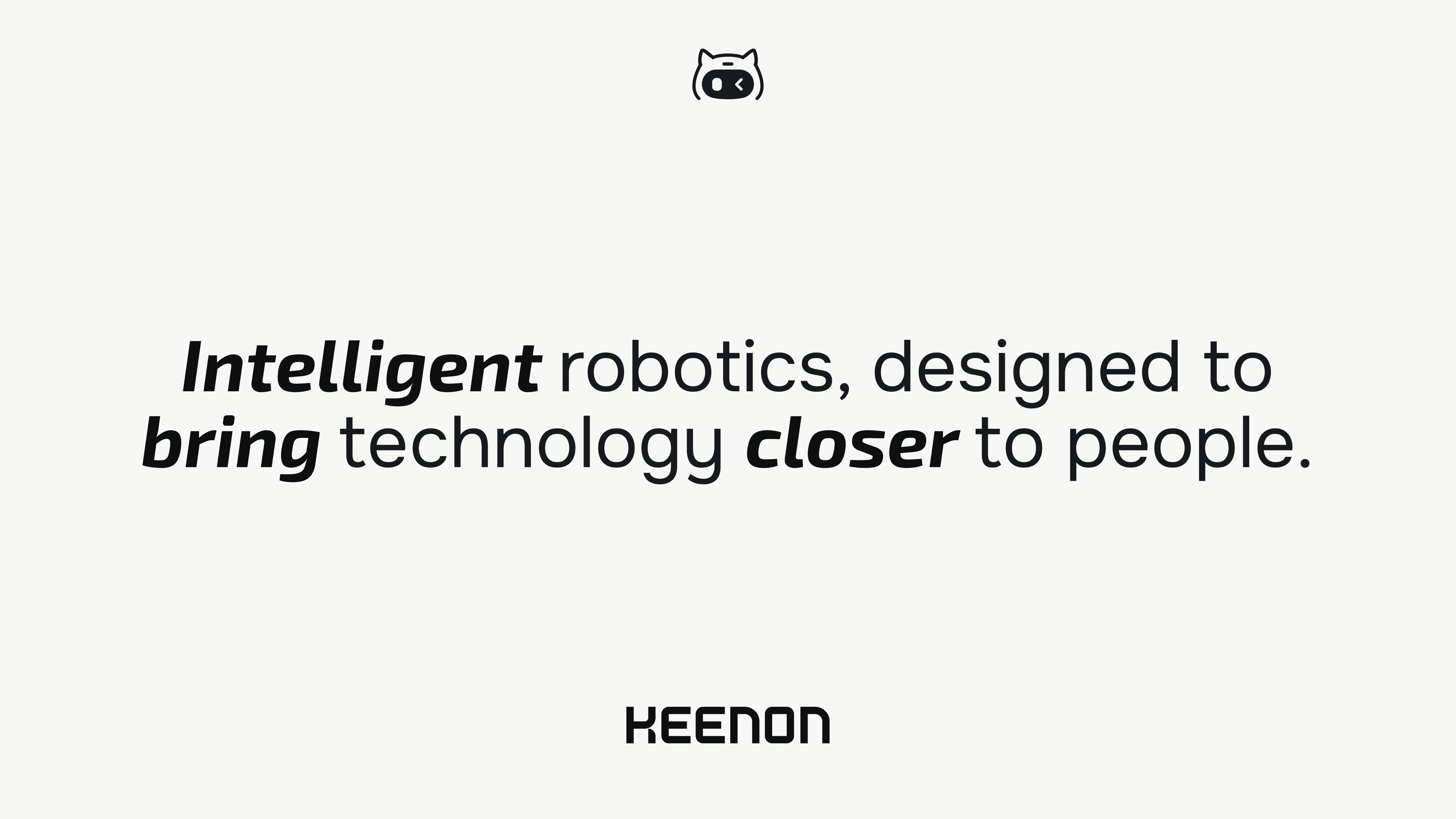 KEENON typographic brand statement